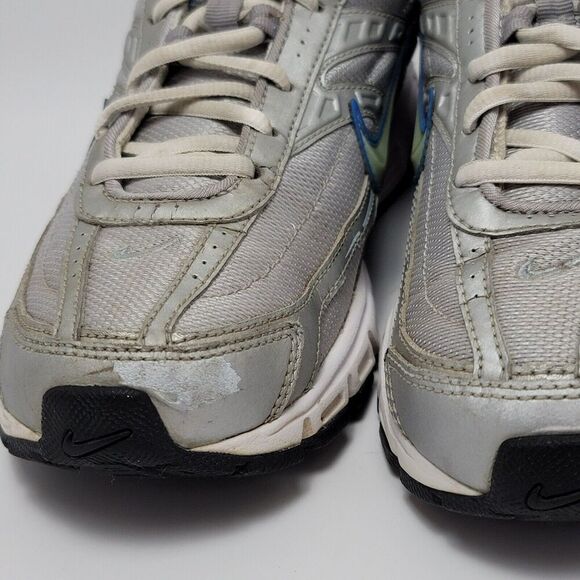 Nike Womens Gray White Initiator 394053-001 Lace Up Mid Athletic Shoes Size 8.5 - Picture 7 of 11